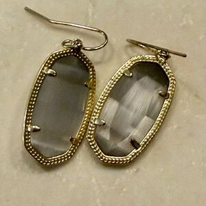 Kendra Scott Lee Drop Earrings Gray